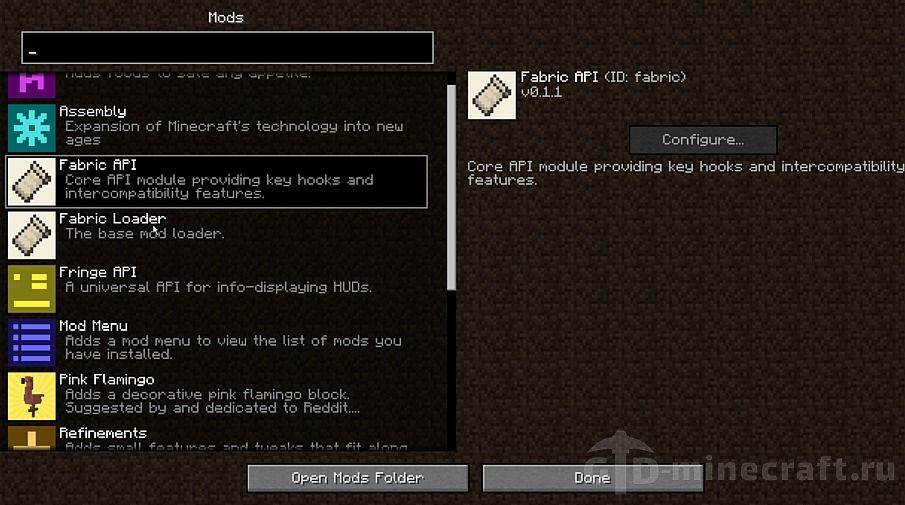 Fabric for Minecraft 1.17