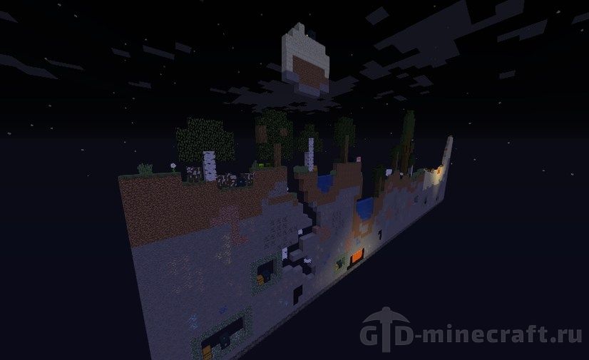 2D Survival Map 1.13.2 for Minecraft 