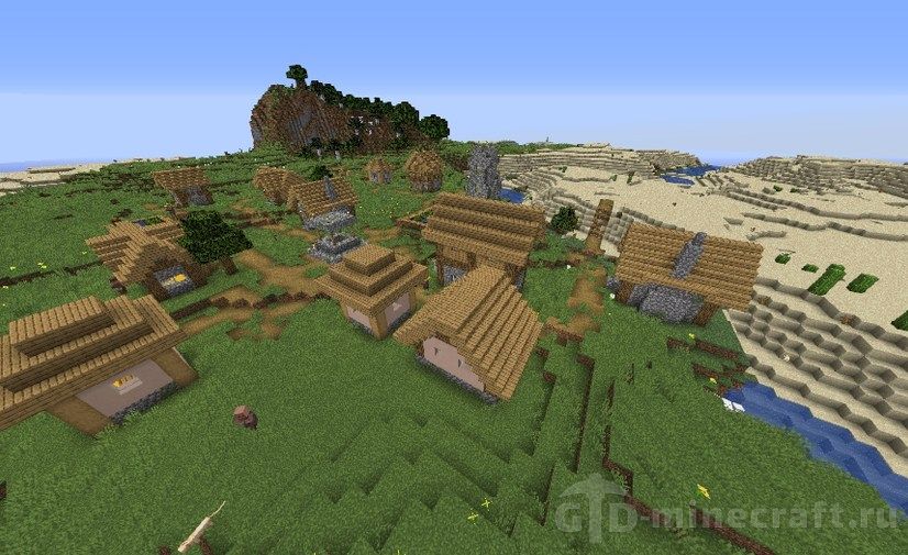 Two Villages And A Temple In The Jungle Seed For Minecraft 1 14 4 1 14 3 1 14 2 1 13 2 1 12 2