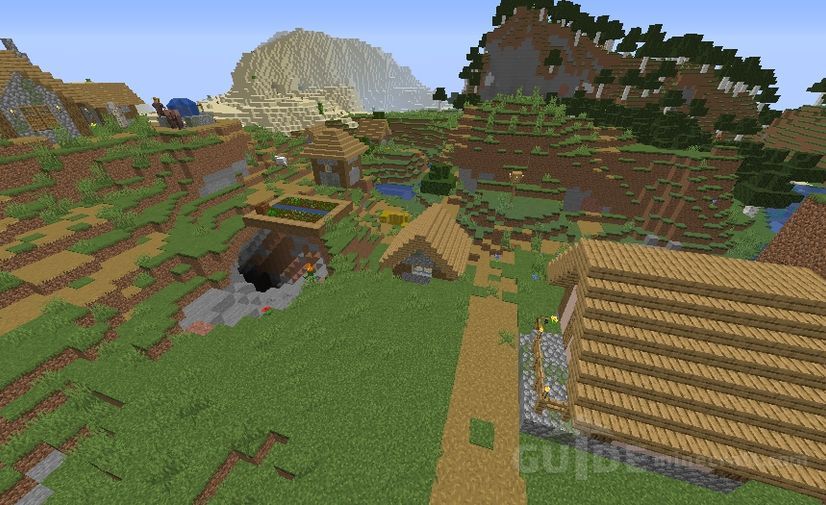 Double Village Seed For Minecraft 1 15 1 1 14 4 Guide Minecraft Com