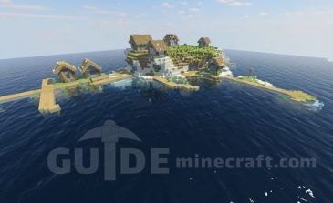 Island With A Zombie Village Seed For Minecraft 1 17 1 1 16 5 1 15 2 1 14 4