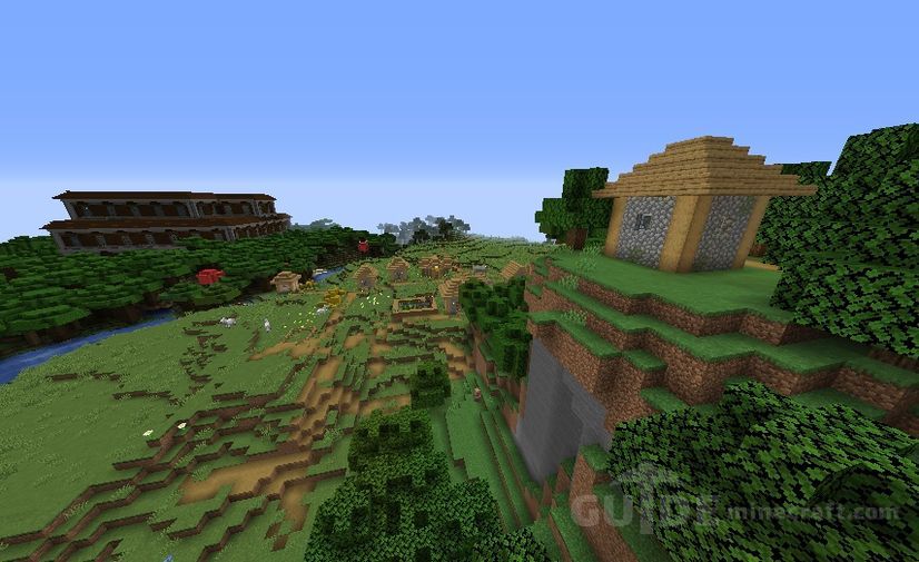 The Mansion And The Village Near The Jungle Seed For Minecraft 1 16 1 15 2 1 14 4