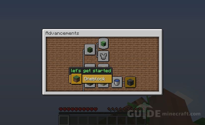 download map one block minecraft