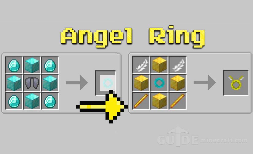 Download Angel Ring mod for Minecraft 1.18.1/1.17.1/1.16.5/1.16.2 