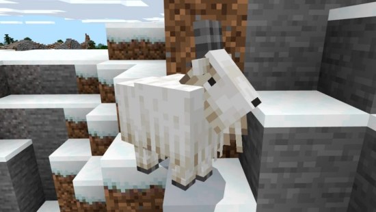 Mountain Goats and New Snow Are Already in Bedrock Edition 