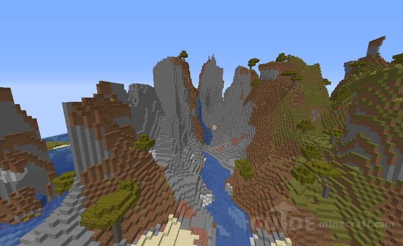 All Biomes around the Island Village seed for Minecraft 1.16.4