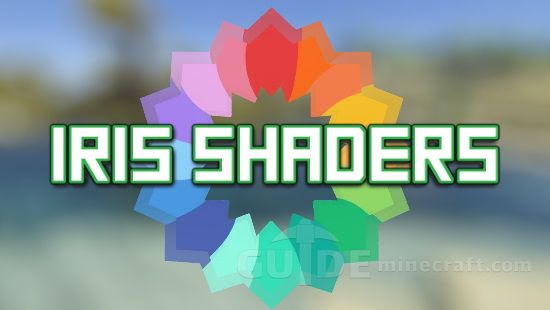 Iris Shaders logo with a colourful petal emblem