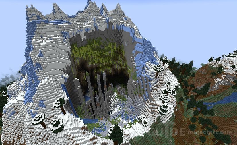 Lush Caves Inside The Mountain Seed For Minecraft 12011941182