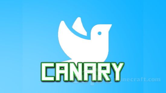 Canary mod logo with a white bird on a blue background